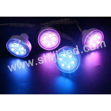 digitales programmierbares dc24v 6leds rgb 45mm führte Punktpunktlicht für Rummelplatz